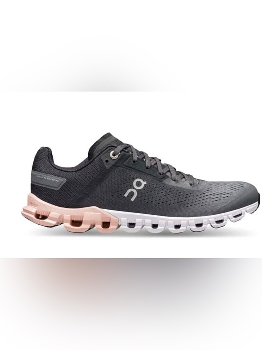 On Running Cloudflow Women's Gray with Pink Accents